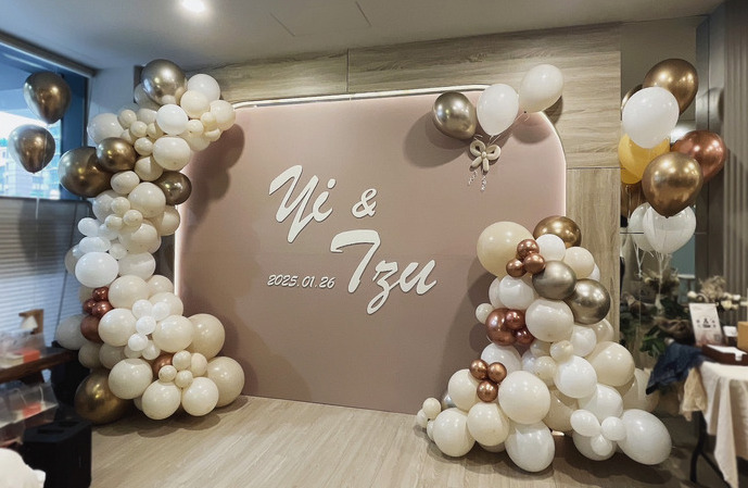 婚禮背板道具